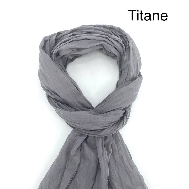 Maison Unik Accessoires - Wholesale Sjaal - Uniseks - Effen Cheche Sjaal 100% Katoen - uniseks - 54 kleuren