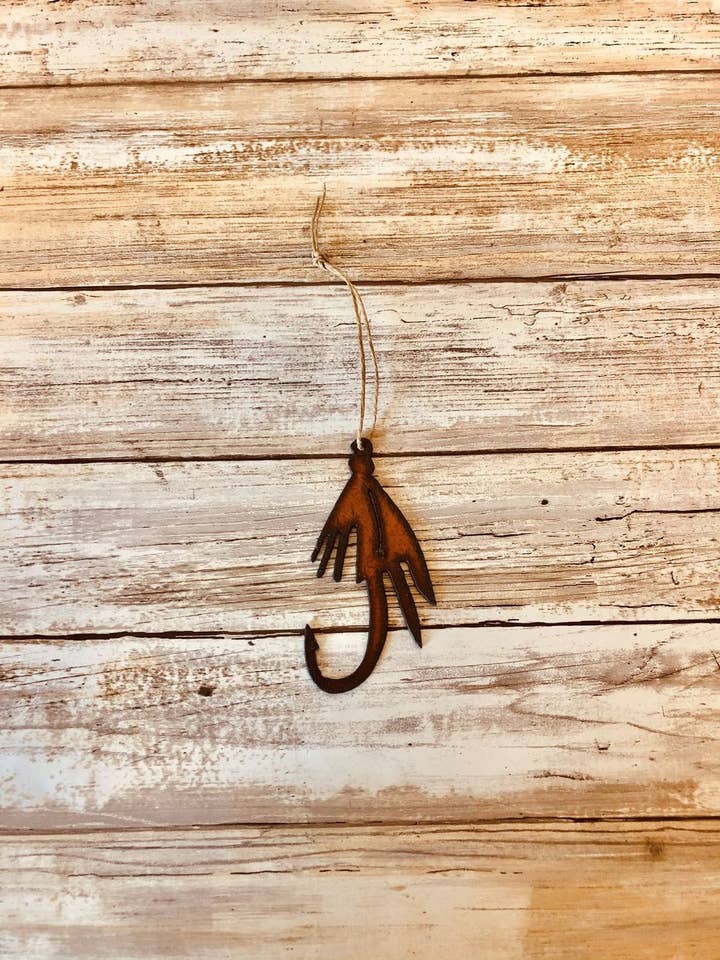 Fishing Fly Ornament for wholesale by Universal Ironworks USA