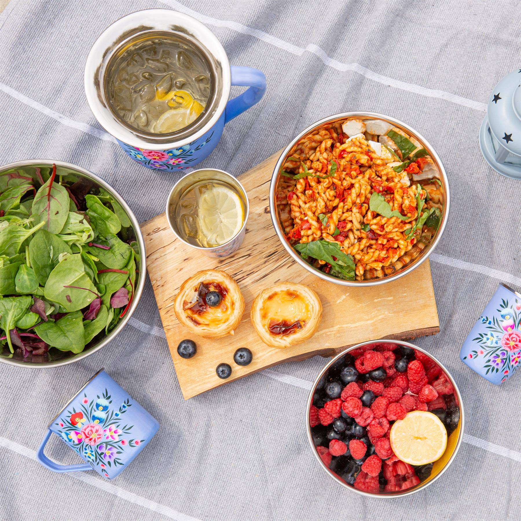 Rinkit Ltd – Tigela por atacado – Pansy Taça Piquenique Aço Inoxidável 16.5cm - By BillyCan13