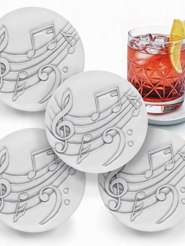 Music Drink Coasters for wholesale by McCarter Coasters
