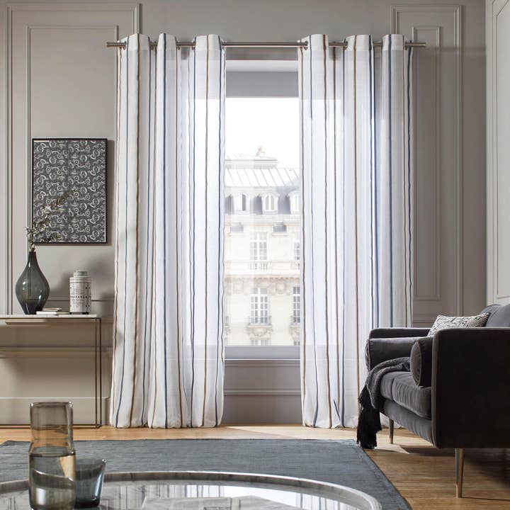 Sheer Curtain With Grommets Santorini for wholesale by Madura