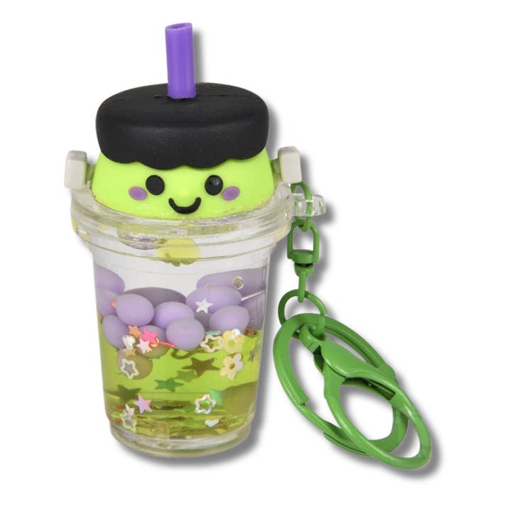 PR GROUPS LLC - Wholesale Keychain - Kids - Halloween Bubble Tea Clip On Keychain Toy - Assorted2
