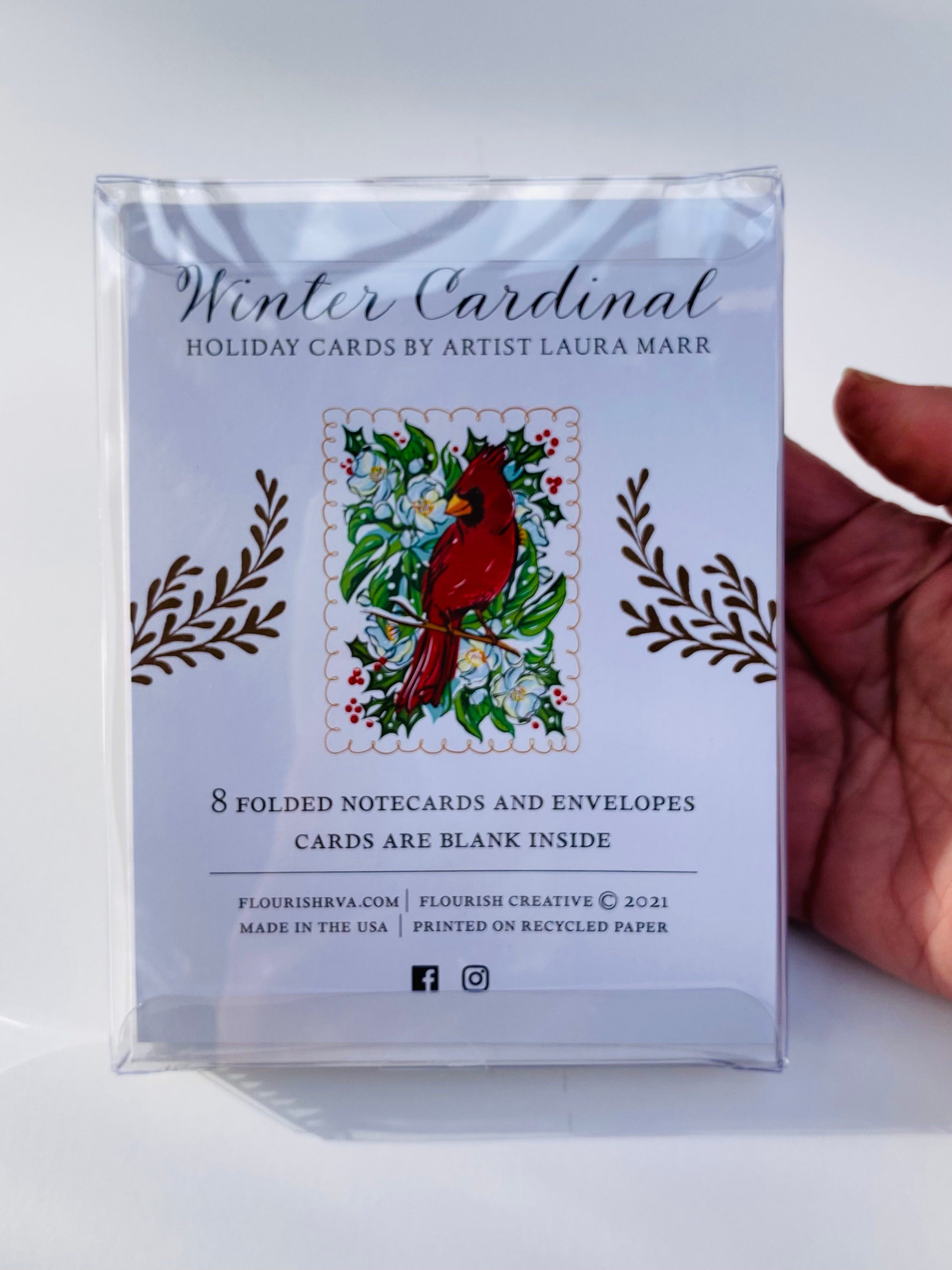 Flourish Creative - Wholesale Stationery/Notecard Set - Cardinal Notecards2
