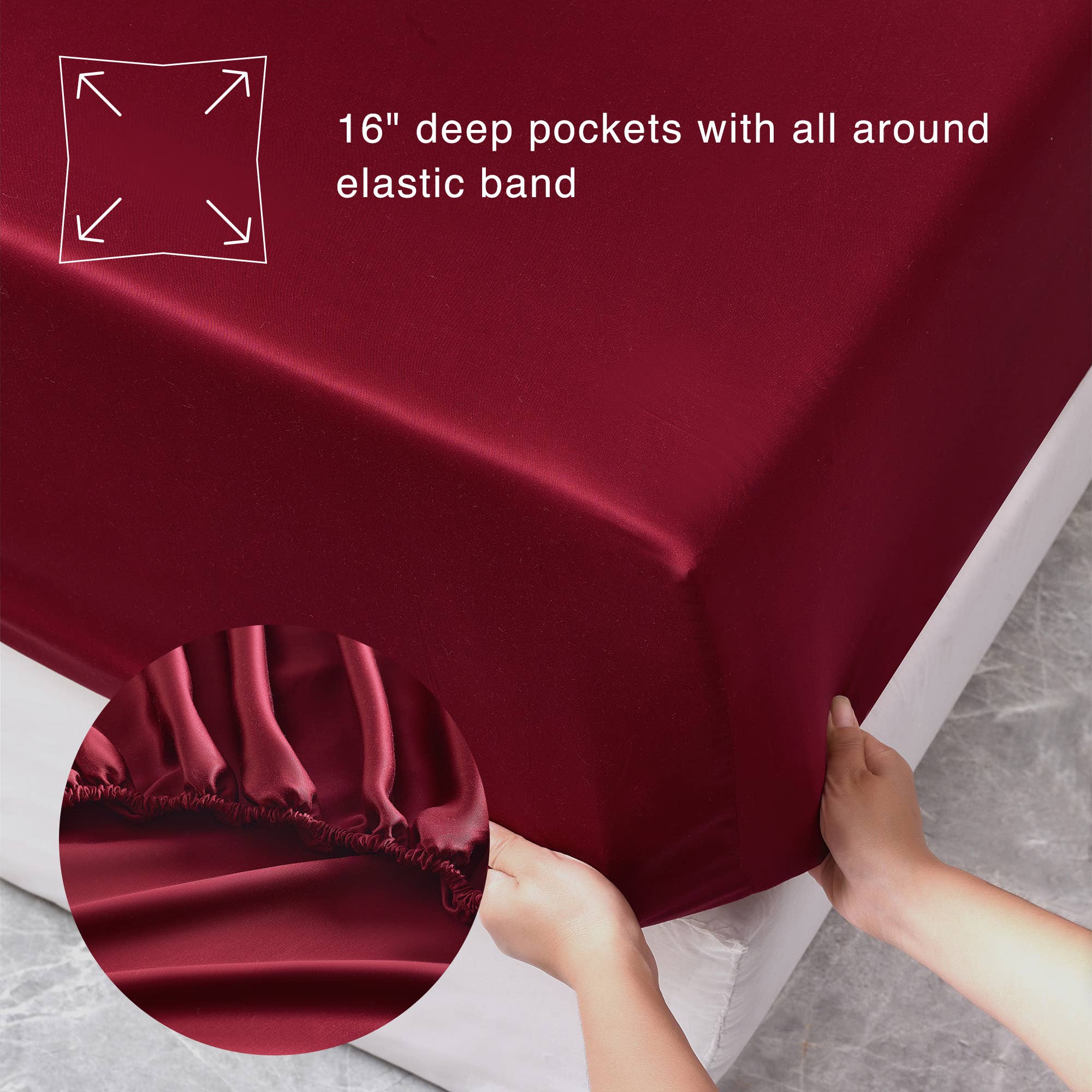 LivingTaste Home Inc - Wholesale Sheet Set - Tencel Bed Sheet 4-Piece Set16