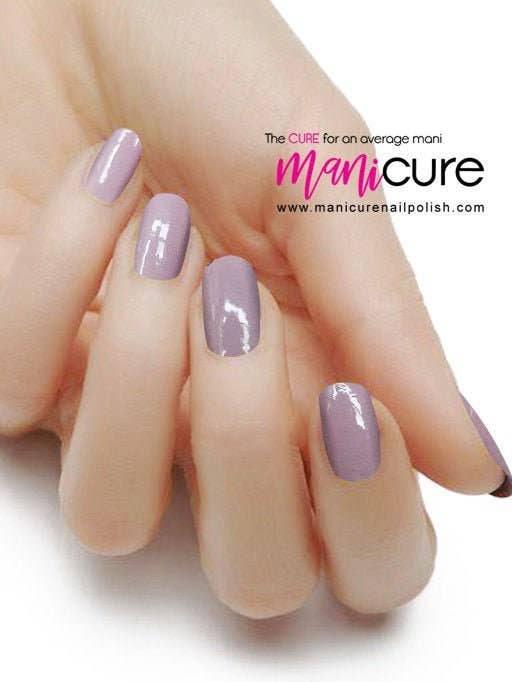 Mauve Solid Finish, Manicure Ægte neglelakstrimler, Tør neglelak, Negleindpakninger, Klistermærker, Langvarig, Ikke giftig for engroshandel hos ManiCURE Nail Polish