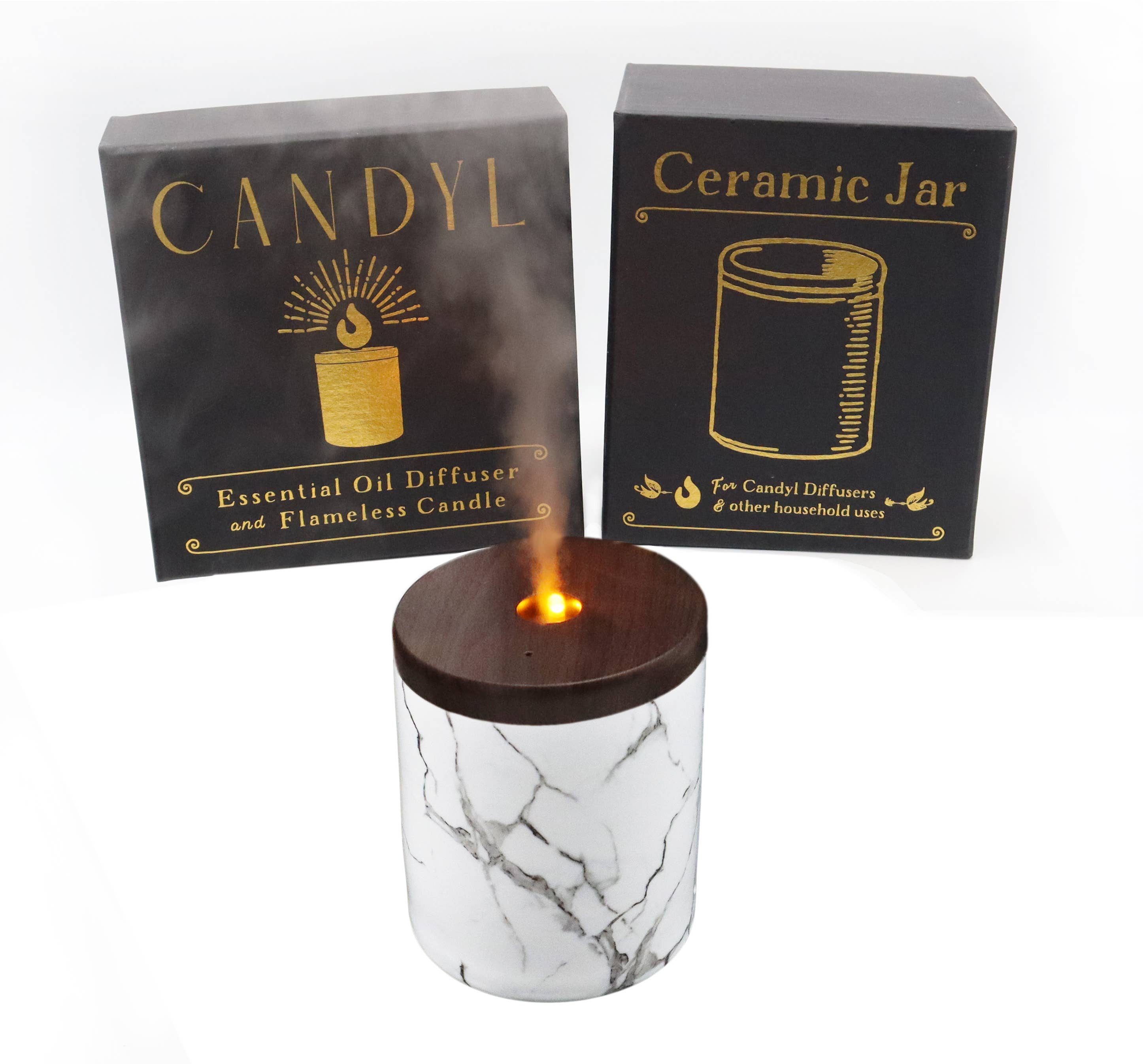 Candyl - Vente Diffuseur électronique - Diffuseur d'Huiles Essentielles Candyl avec Flamme de Lumière de Bougie3