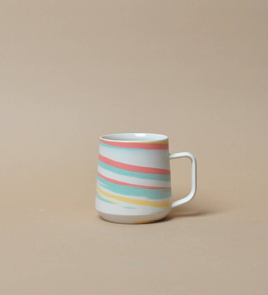 REMOVED BRAND - Wholesale Coffee Mug - Taffy Tri-color Mug