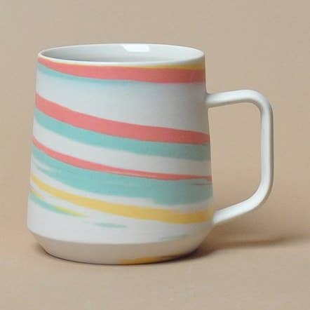 REMOVED BRAND - Wholesale Coffee Mug - Taffy Tri-color Mug0