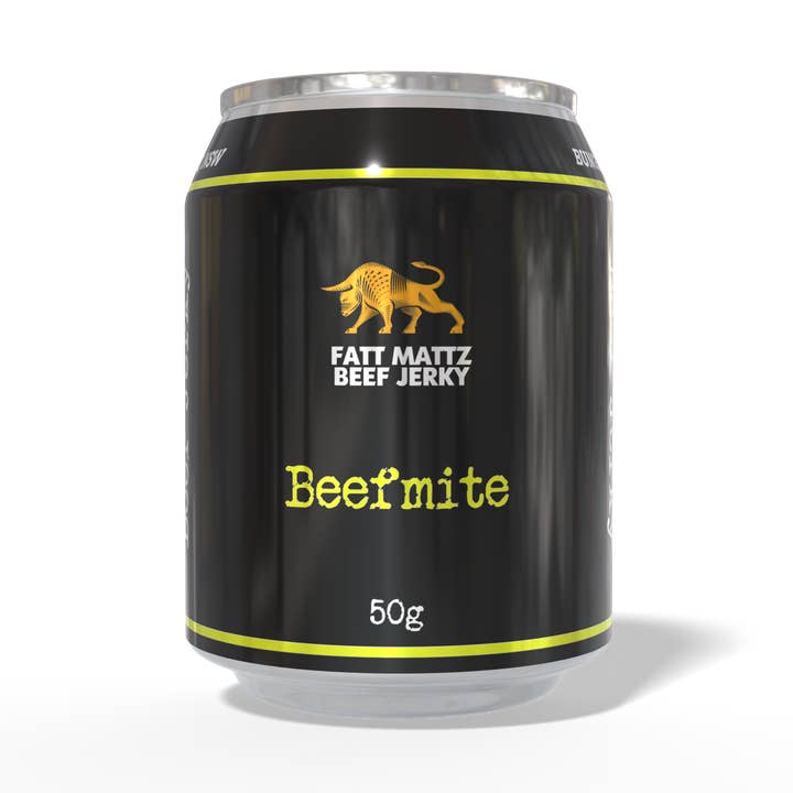 Beefmite Beef Jerky - 12 x 50g Latas por atacado de Fatt Mattz
