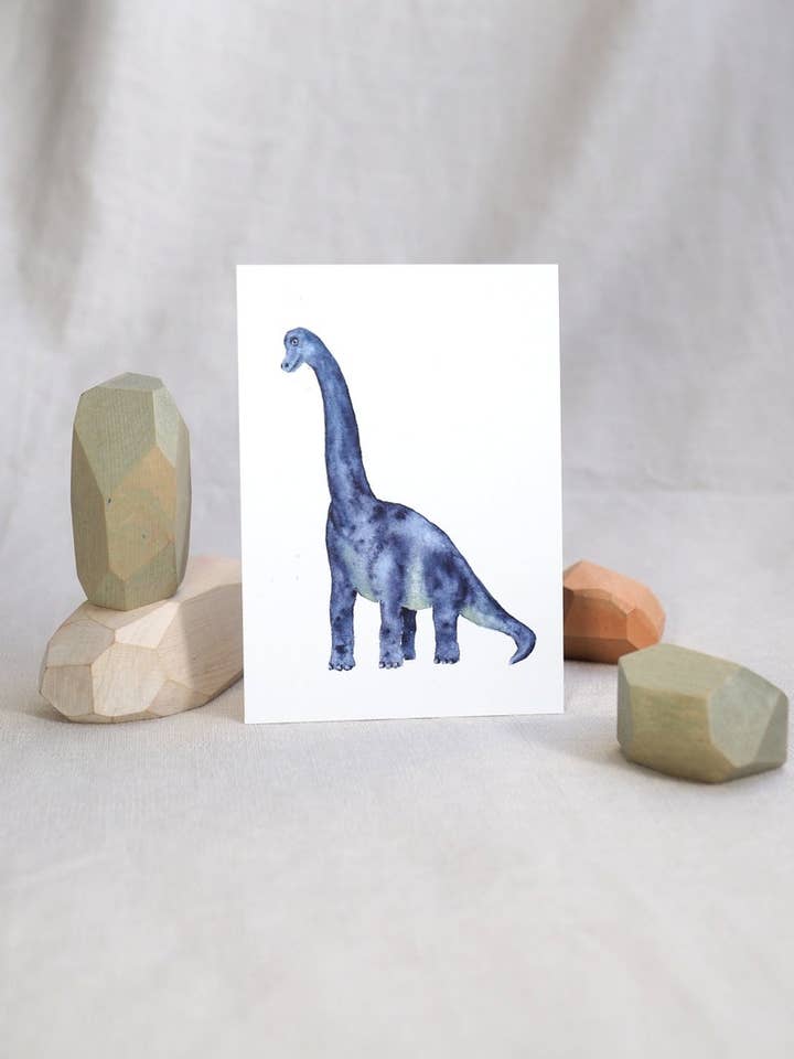 Carte postale Brachiosaurus pour la vente par Jona Art