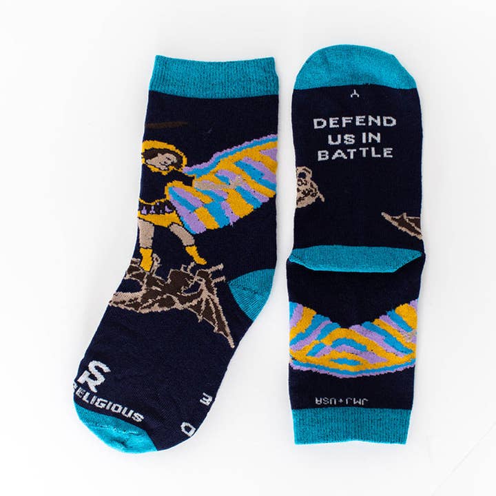 Sock Religious - Wholesale Socks - Kids - St. Michael Kids Socks0