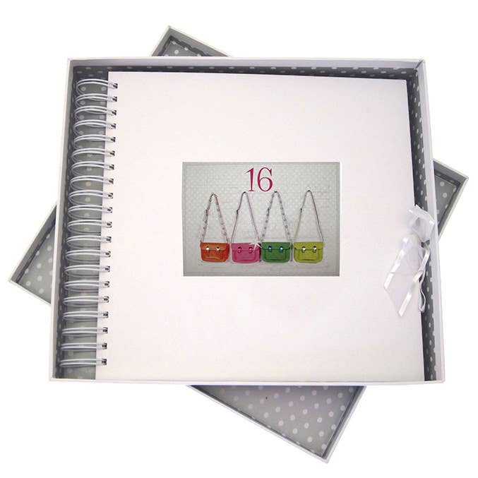 Any Age - Neon Satchels - Card & Memory Book (NS+AGE+C) for wholesale by White Cotton Cards
