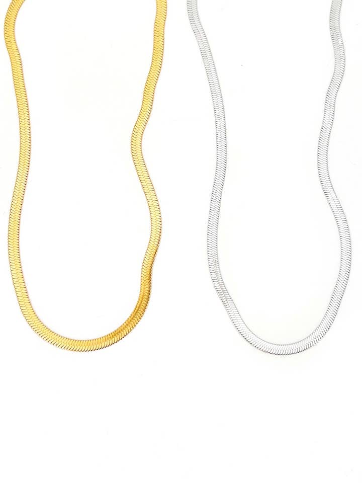 Lyra Herringbone Necklace || Farbe wählen für den Großhandel von BELJOY