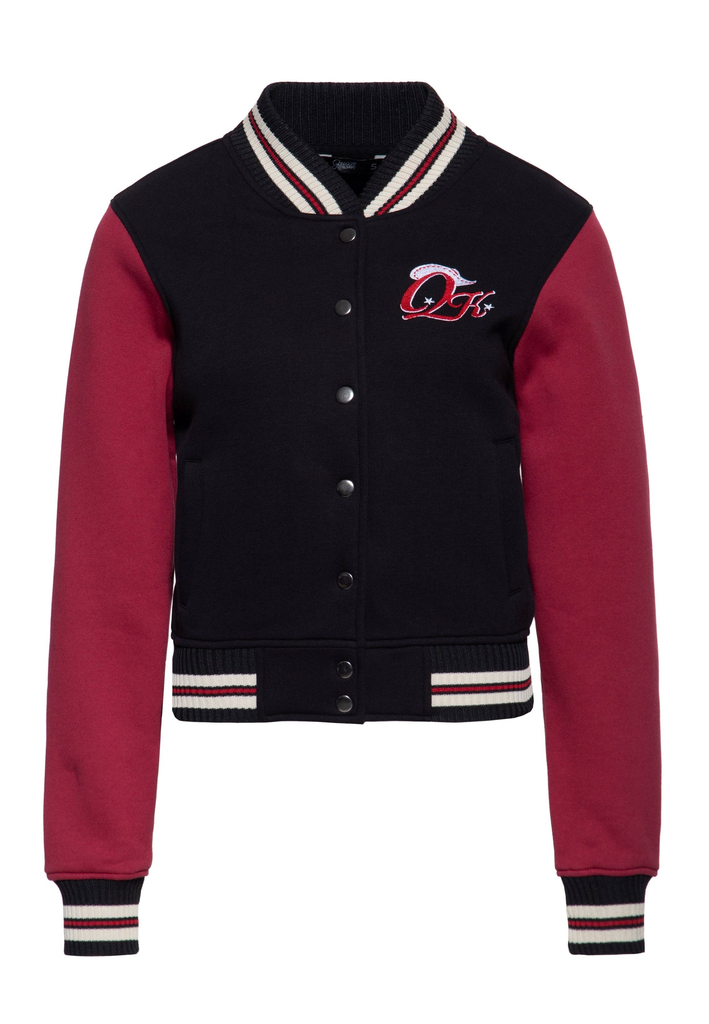 KING KEROSIN - Wholesale Varsity/Baseball Jacket - Women's - Rebel at Heart College Sweatshirt0