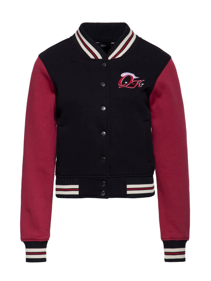 KING KEROSIN - Wholesale Varsity/Baseball Jacket - Women's - Rebel at Heart College Sweatshirt