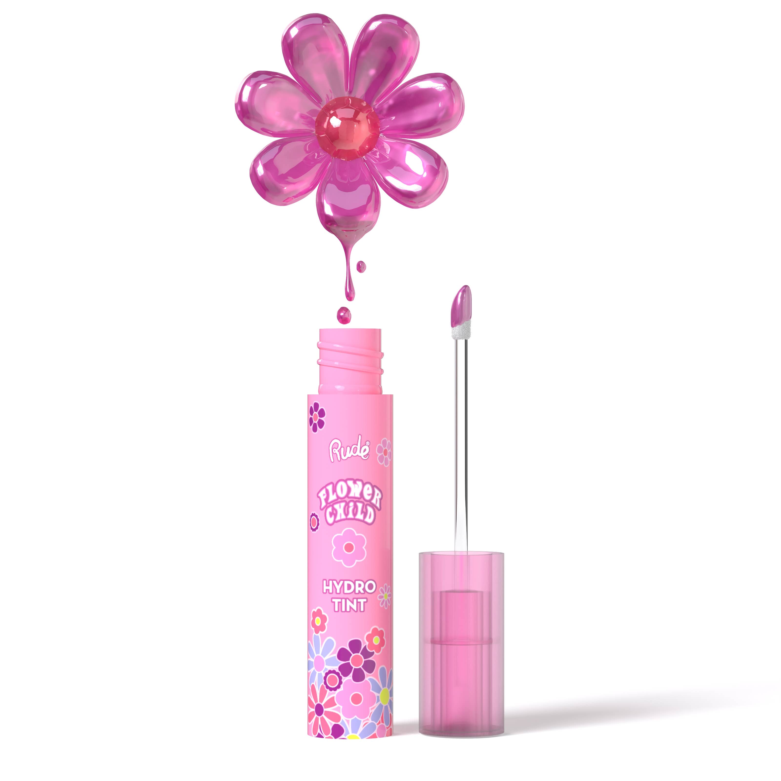 Rude Cosmetics - Wholesale Lip Stain/Dye/Tint - Flower Child Hydro Tint6