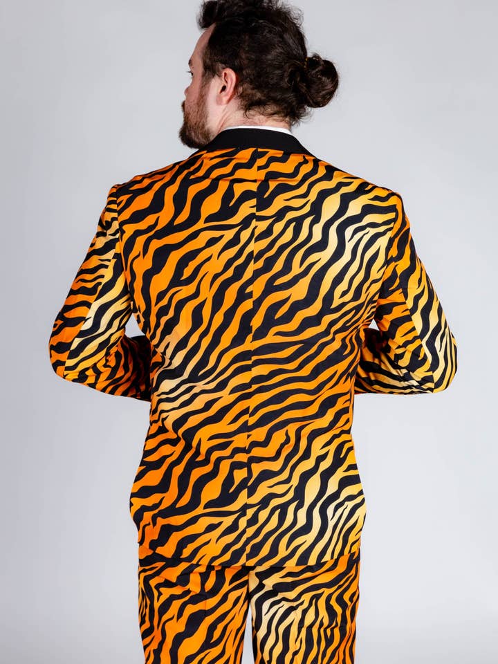 Shinesty, Inc - Wholesale Blazer - Men's - The Make Them Purr | Tiger Print Suit2