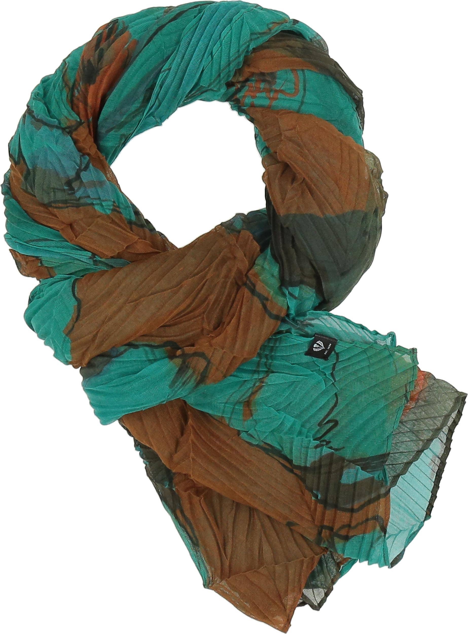 FRAAS - The Scarf Company - Vente Écharpe – femme - Plisse écologique à fleurs botaniques4