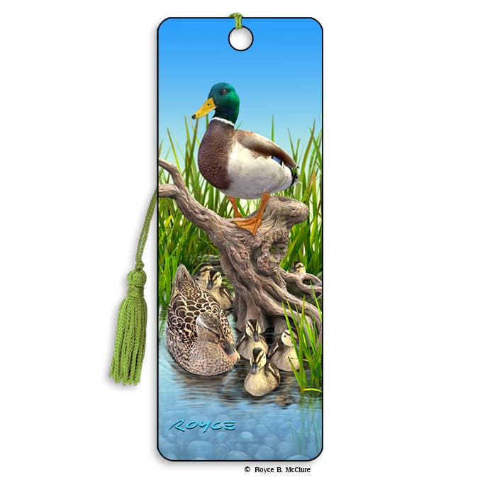 Artgame Ltd. - Wholesale Bookmark - 3D Royce bookmark - Mallards (Ducks)