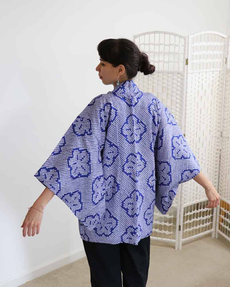 KimonoZen - Wholesale Kimono - Women's - Night Blue Haori Kimono Jacket5