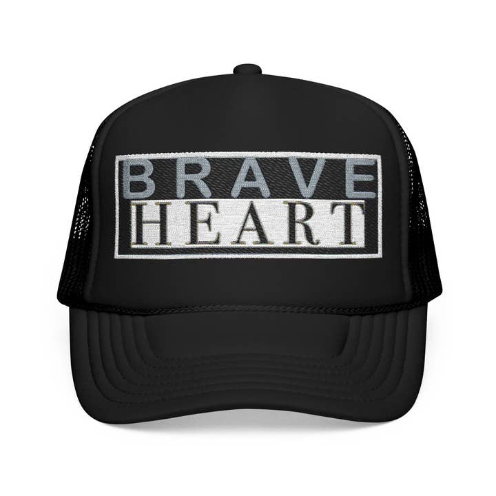 Cappello Trucker in Schiuma Brave Heart - Cappello Ispirazionale, Abbigliamento Casual, Regalo per Lui, Cappello Regolabile, Moda Outdoor per la vendita all'ingrosso da parte di RC'nSONS