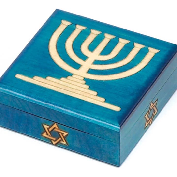 Menorah Box for wholesale by M Cornell Importers Inc