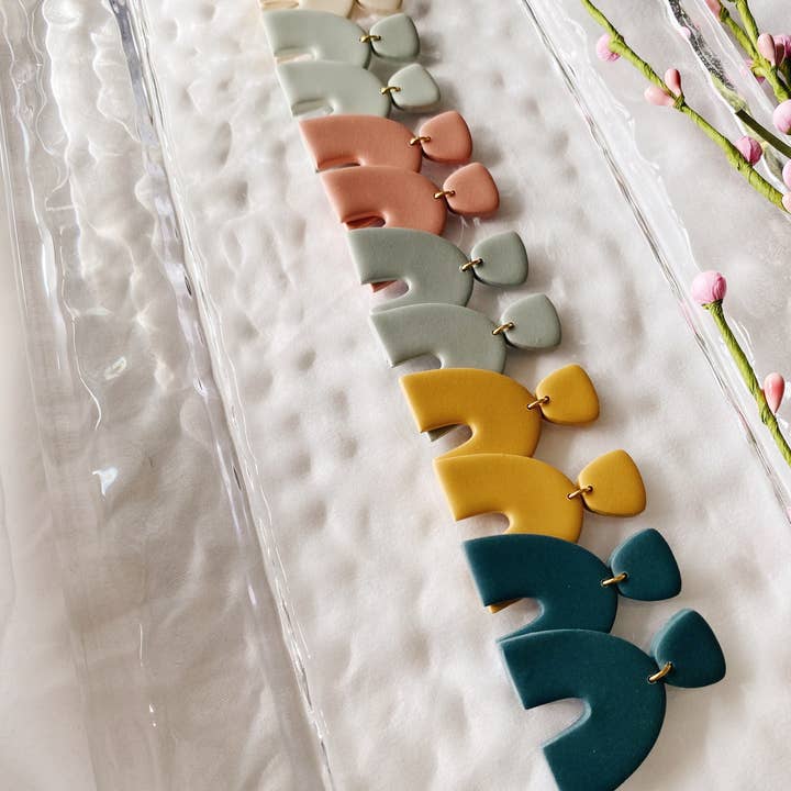 SageClayCo - Wholesale Dangle Earrings - Aspen - Hand Made Polymer Clay Earrings7