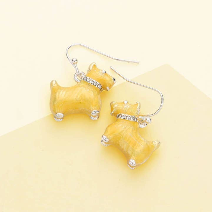 Sensibling Corp. - Wholesale Dangle Earrings - 3D Dog Dangle Earrings