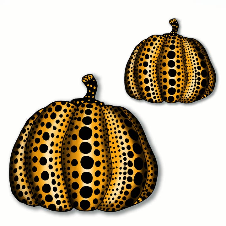 Pumpkin Magnet, Pop Art, Japanese art, Yayoi Kusama Merch for wholesale by THE PAPER IDOLL