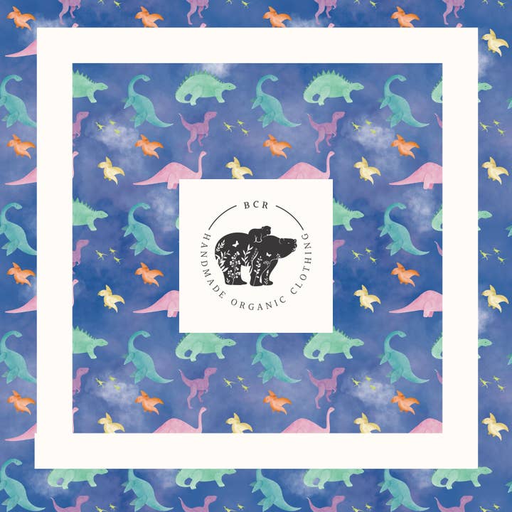 Mama & Baby Dinos | Dinosaurs | One Metre Challenge | 1m Challenge for wholesale by BCR Handmade Organic Clothing