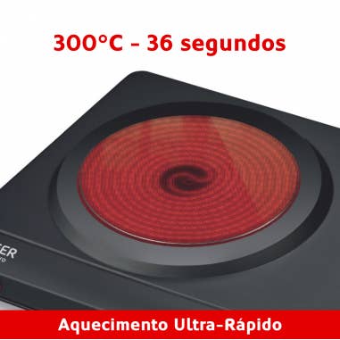 Haeger - Wholesale Kitchen Appliance - HAEGER Double Vitro Electric Ceramic Hob - 2500W, 2 Plates 190 mm1