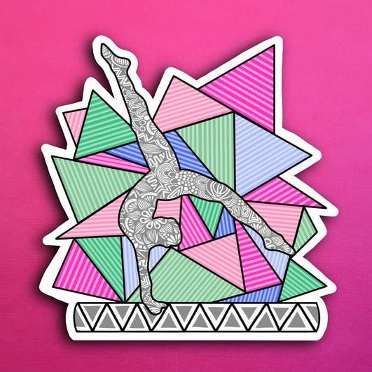 Gymnastics Sticker (WATERPROOF) for wholesale by Zenspire Designs