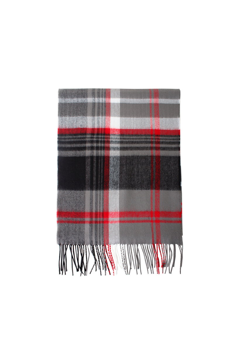 David And Young - Wholesale Scarf - Unisex - Softer than Cashmere PLAID BUFF Vegan Cashmere Touch Scarves0