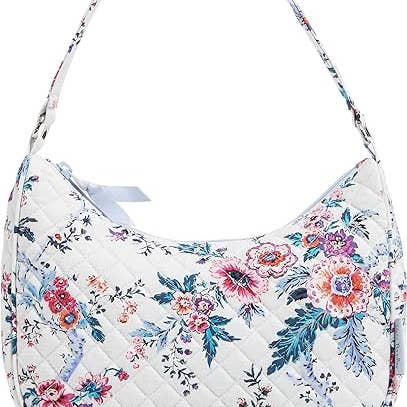 Diamond Gems Treasures - Wholesale Crossbody Bag - Women's - Vera Bradley Women's Cotton Frannie Crescent Crossbody Purse