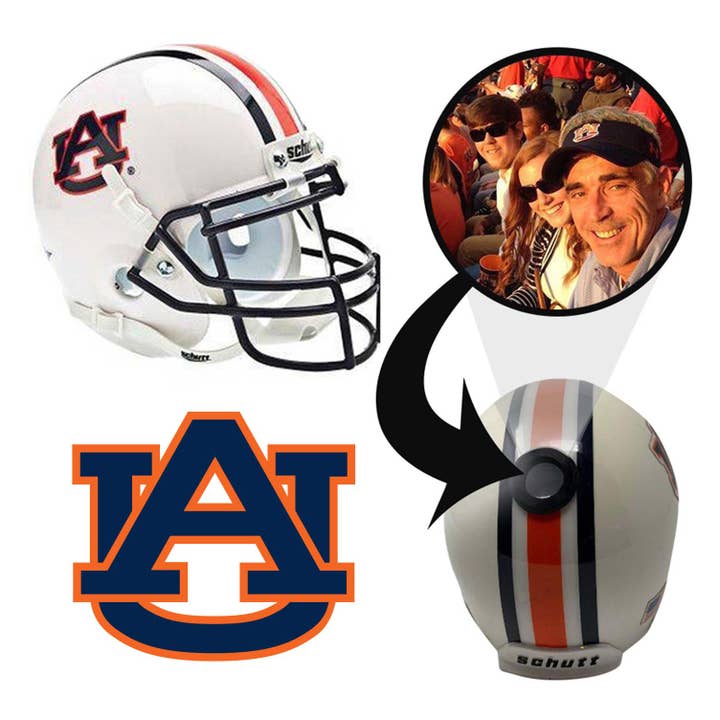 Auburn Tigers College Football Collectible Mini Helmet - Picture Inside - FANZ Collectibles for wholesale by Last Stand Hats, LLC
