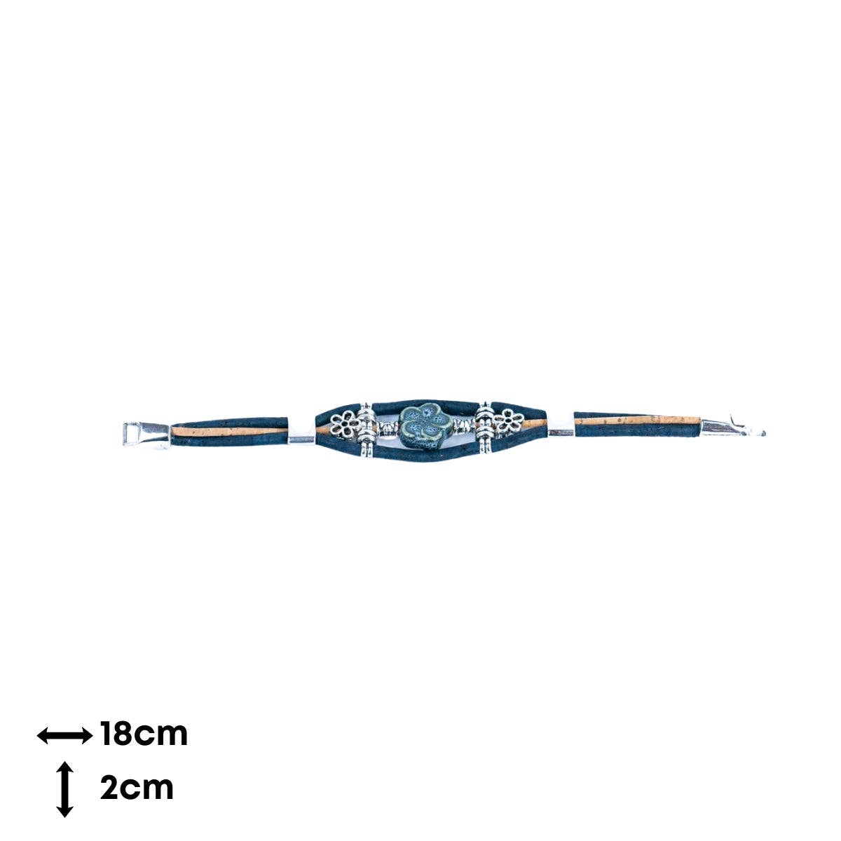 Meninas Bonitas Cork - Wholesale Armband met kralen - Gekleurde porseleinen kralen handgemaakte vriendschapsarmband BR-501-MIX-57