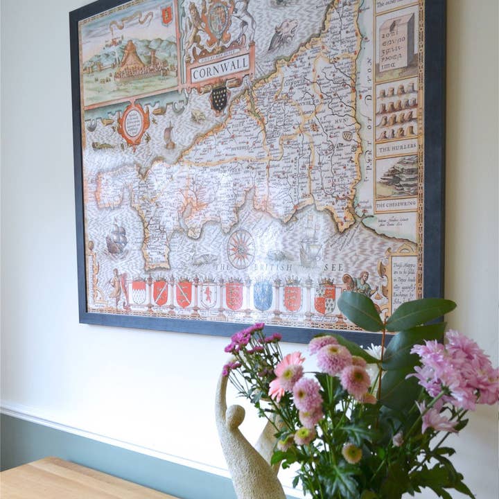 Map Marketing Limited - Venta al por mayor Mapas - Mapa Histórico de Warwickshire (1610)