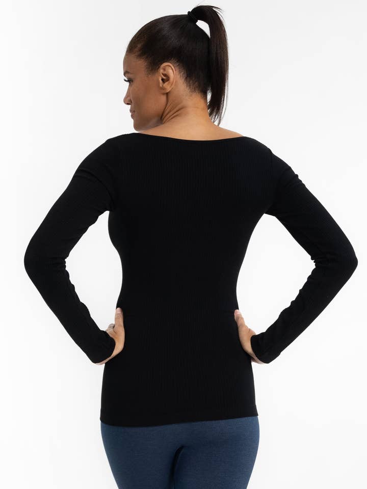 ELIETIAN - Wholesale Knit Top - Women's - Ribbed Reversible Long Sleeve27