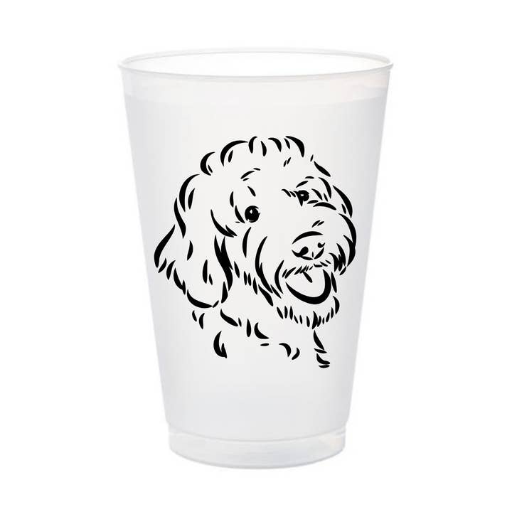 Bicchiere Infrangibile Ghiacciato Labradoodle per la vendita all'ingrosso da parte di Mimo Market