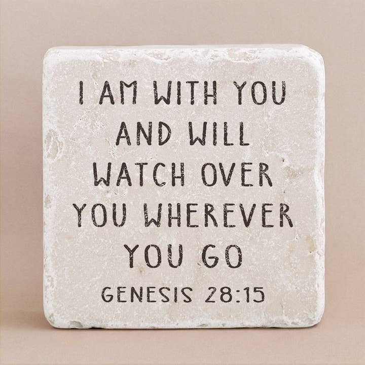 Se, jag är med dig och ska bevara dig vart du än går och ska föra dig tillbaka till detta land. Jag ska inte överge dig förrän jag har gjort vad jag har lovat dig. för wholesale av Twelve Stone Art