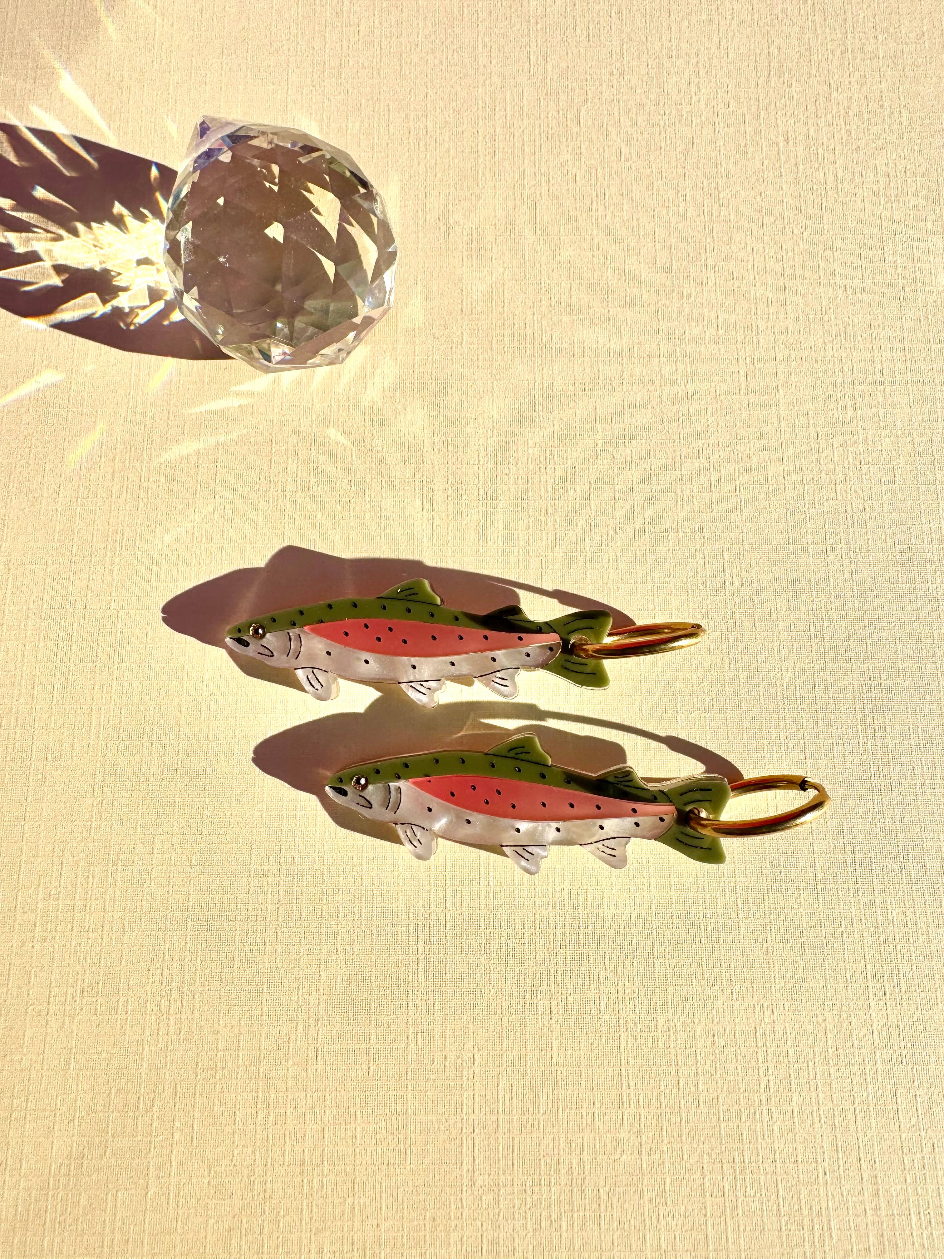 Not Picasso - Wholesale Dangle Earrings - Rainbow Trout1