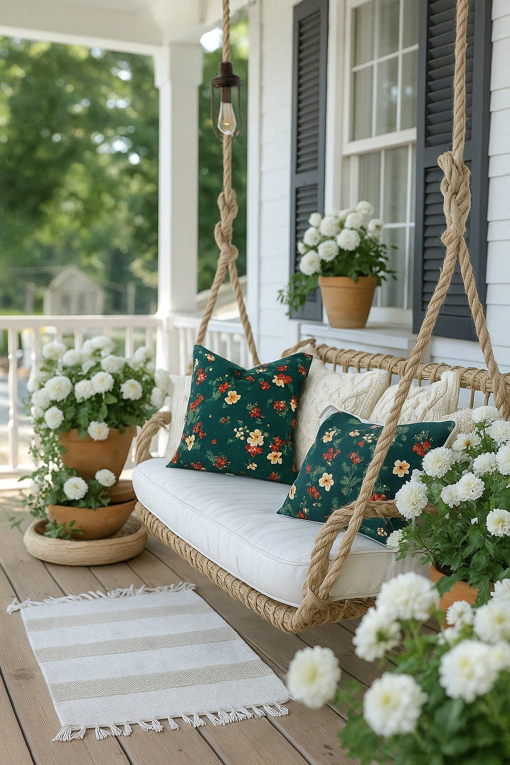Mama and Tochter - Wholesale Chair cushion - Waterproof Outdoor Cushion Cover - Teal Floral