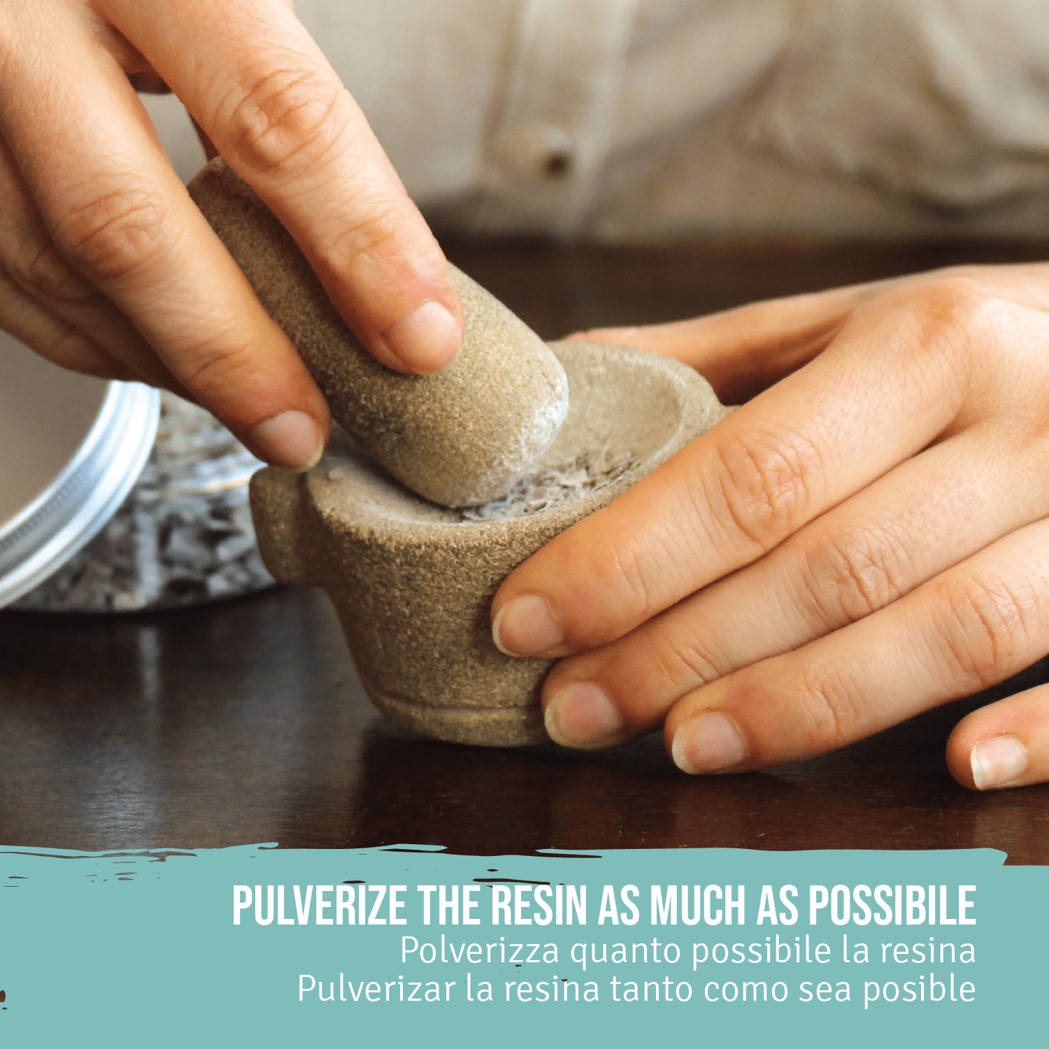 Herborea srl – wholesale Rökelse – Vit kopalharts – 15 g (0,5 oz)3