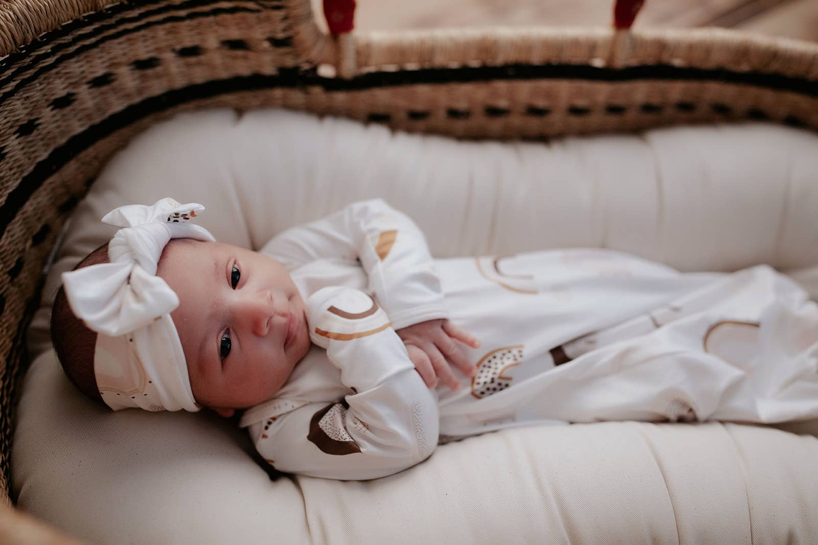 Three Little Tots – wholesale Baby gown – Baby – Rainbow Knotted Gown12