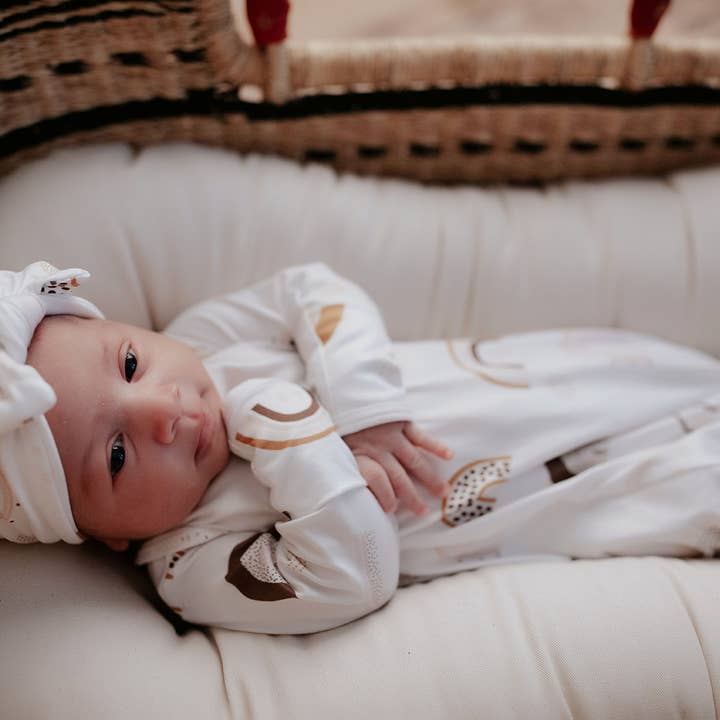 Three Little Tots – wholesale Baby gown – Baby – Rainbow Knotted Gown12