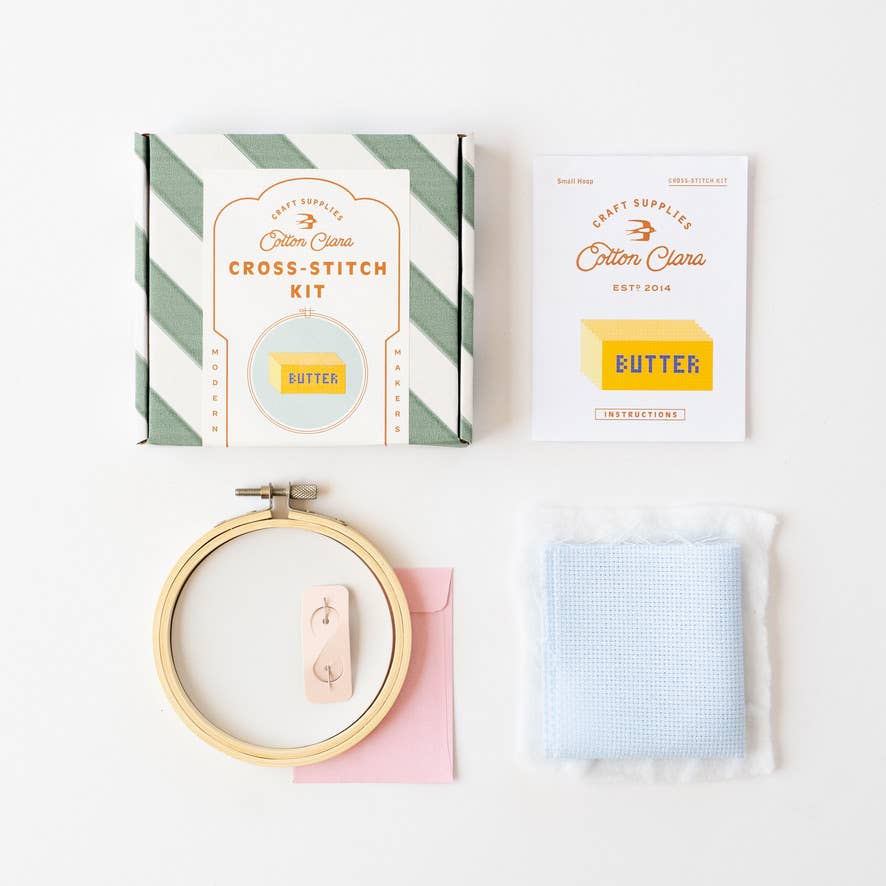 Cotton Clara Craft Kits & Supplies - Venta al por mayor Kits de costura - Kit de Punto de Cruz de Mantequilla para Principiantes2