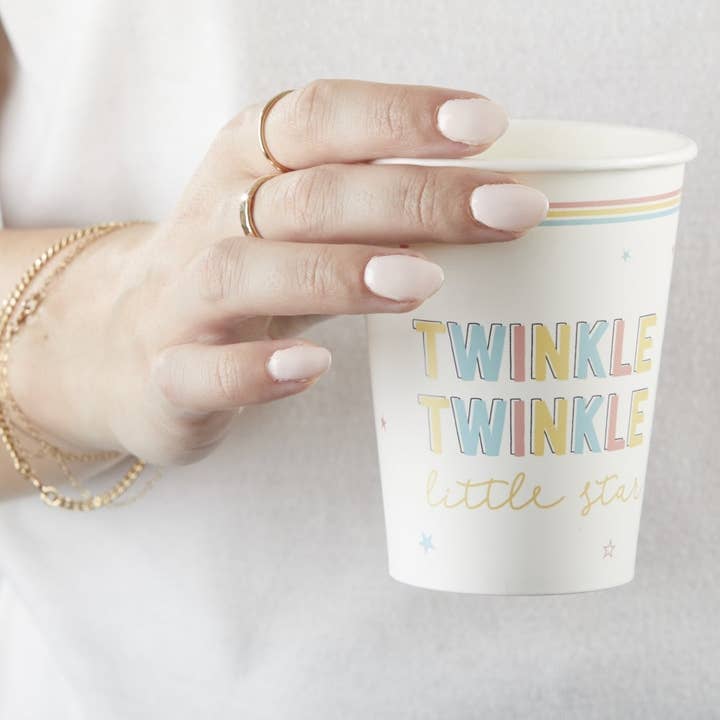 Kate Aspen - Wholesale Disposable Cup - Twinkle Twinkle 8 oz. Paper Cups (Set of 16)2