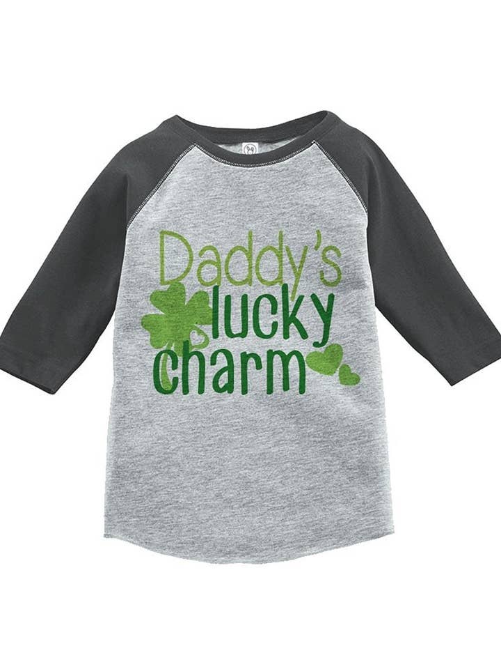 7 ate 9 Apparel Boy's St. Patrick's Day Vintage Baseball Tee for wholesale by 7 ate 9 Apparel