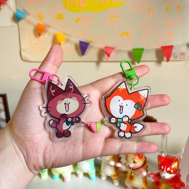 Sharing Hearts Keychain for wholesale by Cool Art Corner