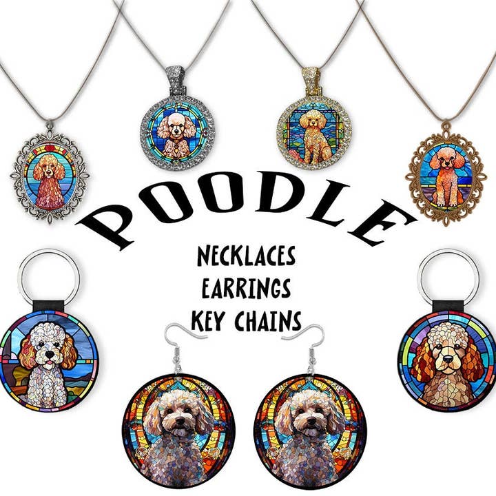 Mirage Pet Products - Wholesale Pet Collar Charm - Cat/Dog - Poodle Jewelry - Stained Glass Style Necklaces, Earrings and more!
